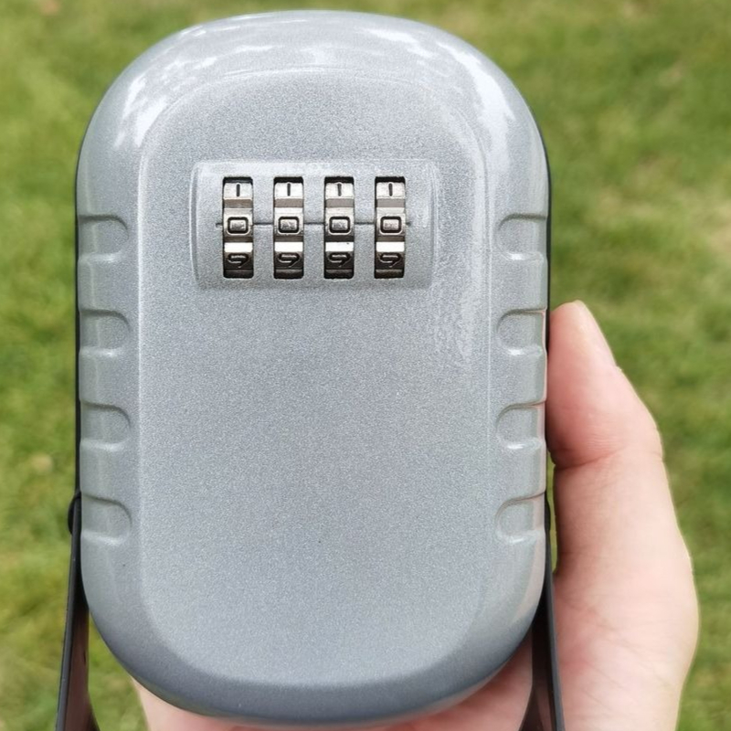 Home Security Key Box - กล่องกุญแจโลหะติดผนังกลางแจ้ง ล็อครหัสผ่าน ปลอดภัย ป้องกันการโจรกรรม กล่องเก็บกุญแจสำหรับบ้าน สำนักงาน