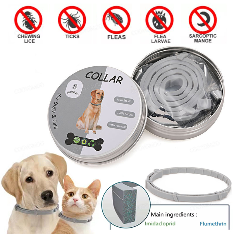 Pet Immune Pir Sensor - ปลอกคอกันเห็บและหมัดสำหรับสุนัขปลอกคอแบบปรับได้ป้องกัน8เดือนสำหรับสัตว์เลี้ยงสุนัขสุนัขแมวอุปกรณ์เสริมสำหรับสุนัขขนาดใหญ่