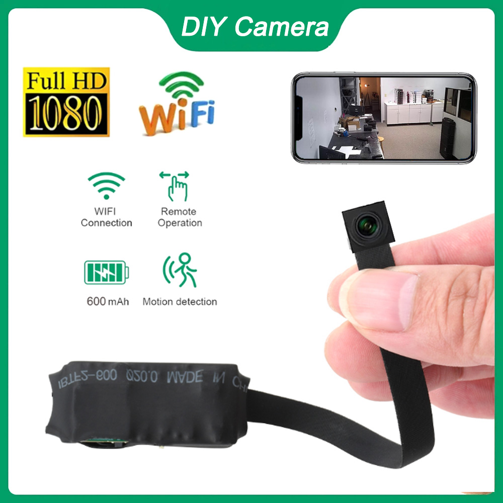 Home Security Hidden Cameras - DIY HD 1080P WiFi มินิกล้อง-การบันทึก LOOP,การตรวจจับการเคลื่อนไหวสนับสนุนโทรศัพท์