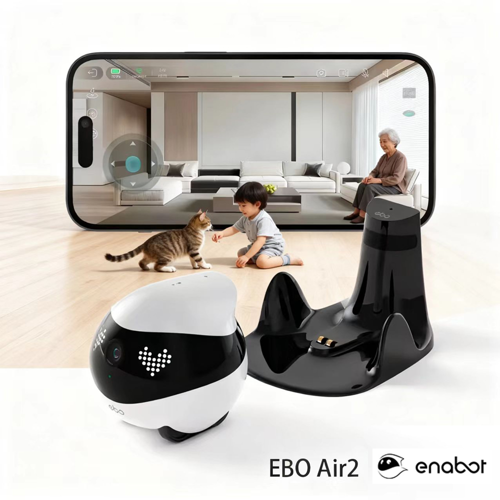 Home Security Robot Dog - หุ่นยนต์เอนนาบอท EBO AIR 2 หุ่นยนต์รักษาความปลอดภัยภายในบ้าน กล้องวงจรปิดสำหรับสัตว์เลี้ยง