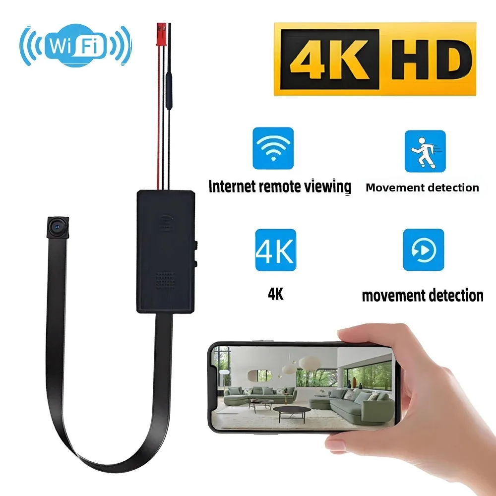 Home Security Hidden Cameras - กล้อง WiFi ขนาดเล็ก 4K HD รุ่นใหม่