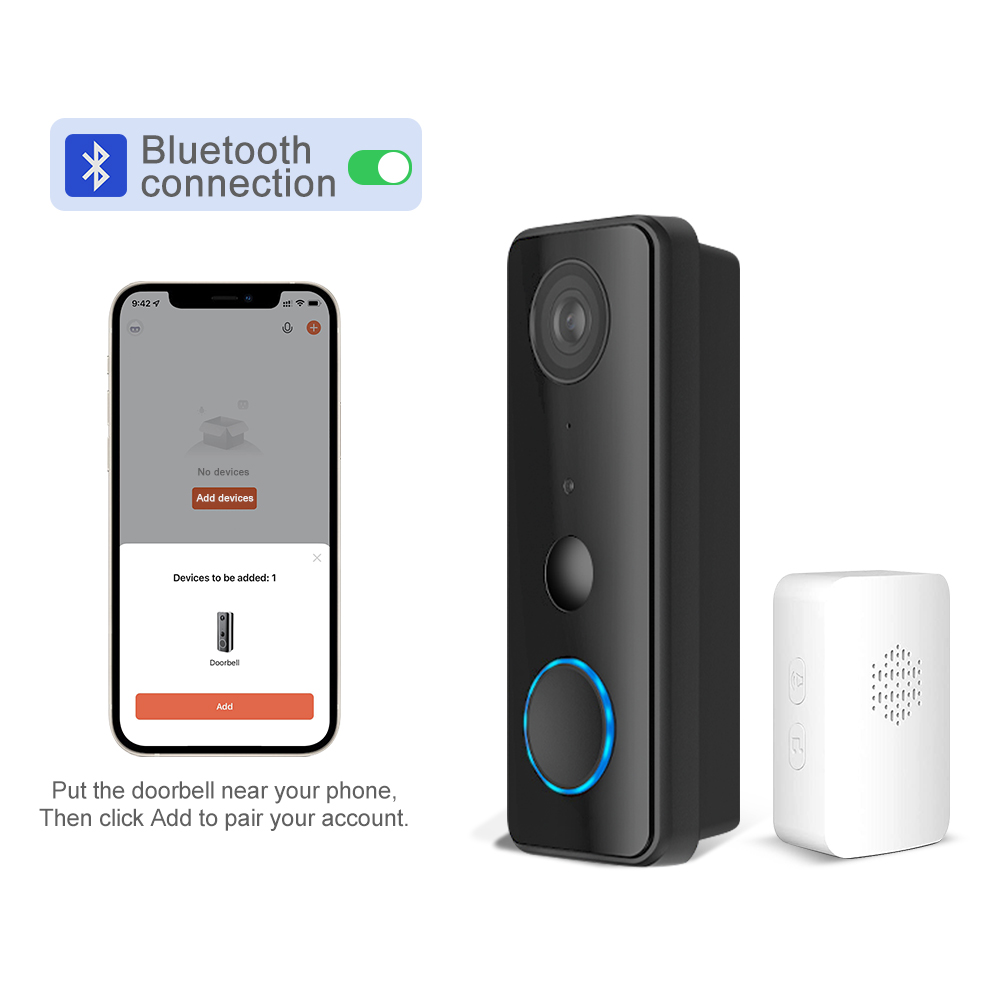 Peephole Camera Viewer - 2MP 1080P ทูย่า APP บลูทูธ ใช้พลังงานต่ำ