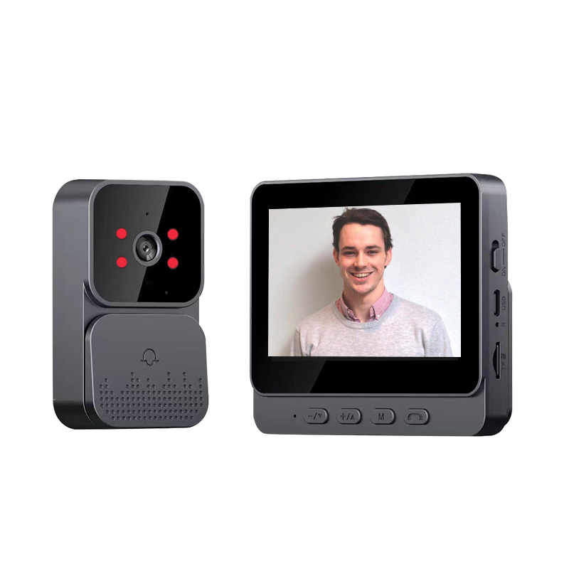 Peephole Camera Viewer - ไร้สาย 2MP 1080P กริ่งประตูแบบใช้แบตเตอรี่ อินเตอร์คอม วิดีโอโฟน