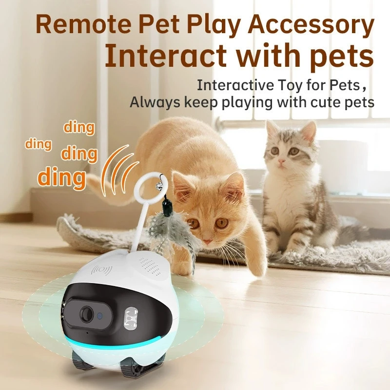 Home Security Robot Dog - กล้องวงจรปิดอัจฉริยะ 2MP 1080P ควบคุมผ่านแอป Ubox สำหรับดูแลสัตว์เลี้ยง