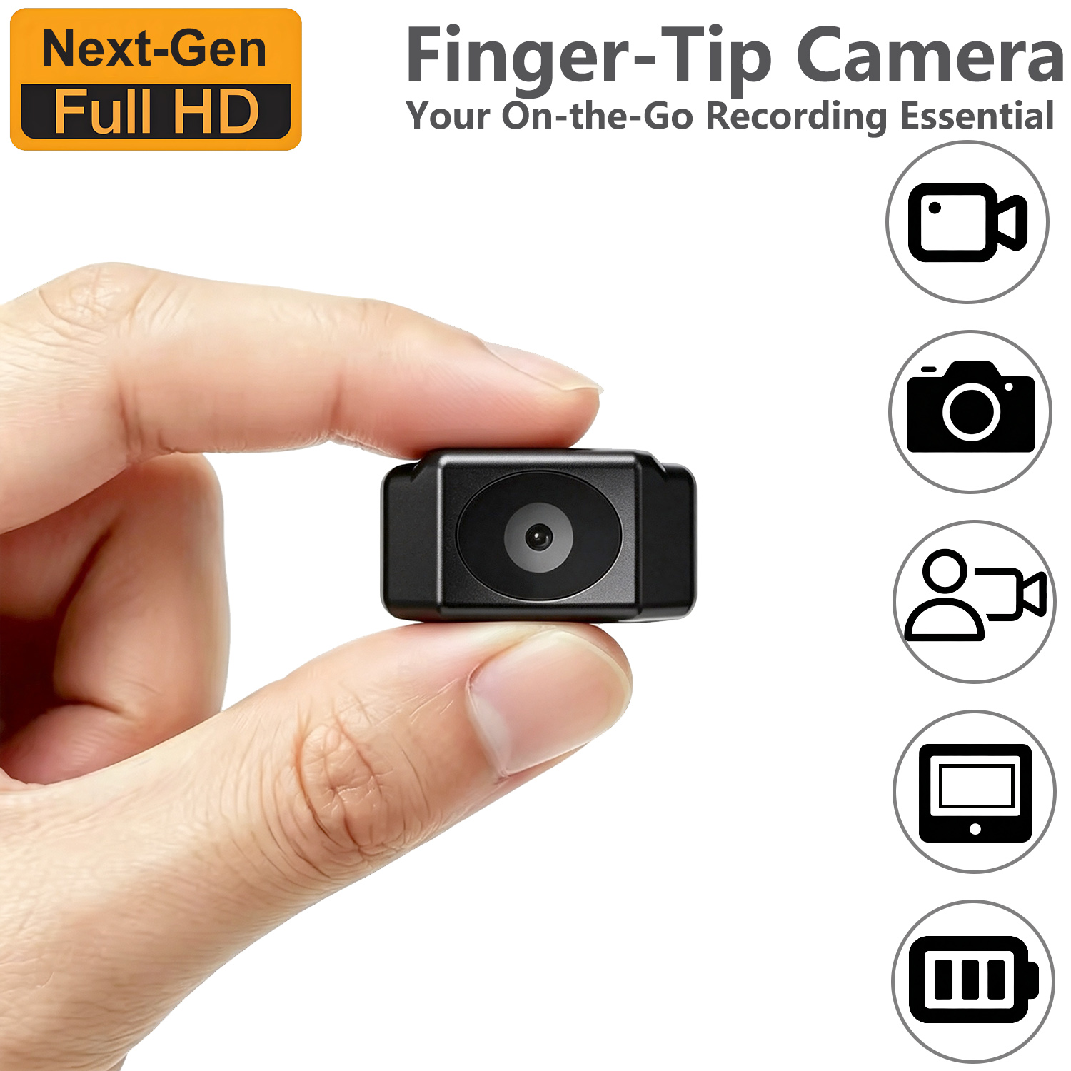 Home Security Hidden Cameras - กล้องติดตัวแบบพกพาเจเนอเรชั่นใหม่ ควบคุมด้วยปลายนิ้ว สำหรับการบังคับใช้กฎหมาย ตำรวจ ทหาร อุปกรณ์บันทึกวิดีโอ