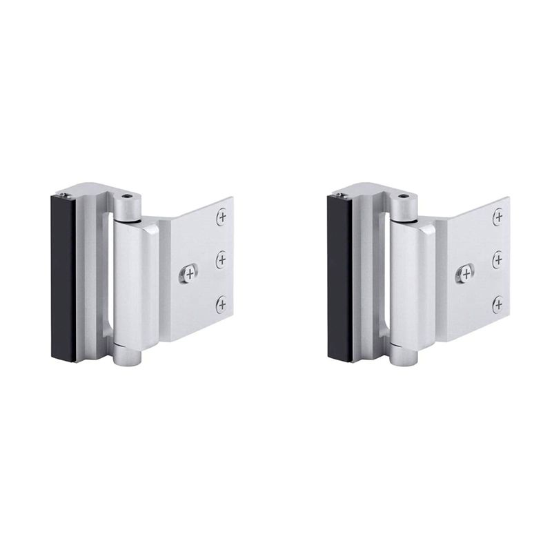 Home Security Door Reinforcement Lock - 2X ล็อคประตูรักษาความปลอดภัยภายในบ้าน ล็อคเสริมความปลอดภัยสำหรับเด็ก ล็อคบานพับ ล็อคกลางคืน ล็อคเสริมความปลอดภัย