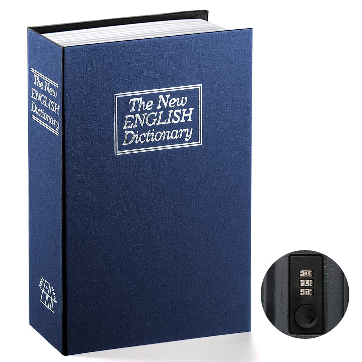 Home Security Safe - หนังสือปลอดภัยพร้อมรหัสล็อคพจนานุกรมผันล็อคโลหะกล่องสําหรับโฮมออฟฟิศรหัสล็อคสําหรับเงินพจนานุกรมตู้เซฟ
