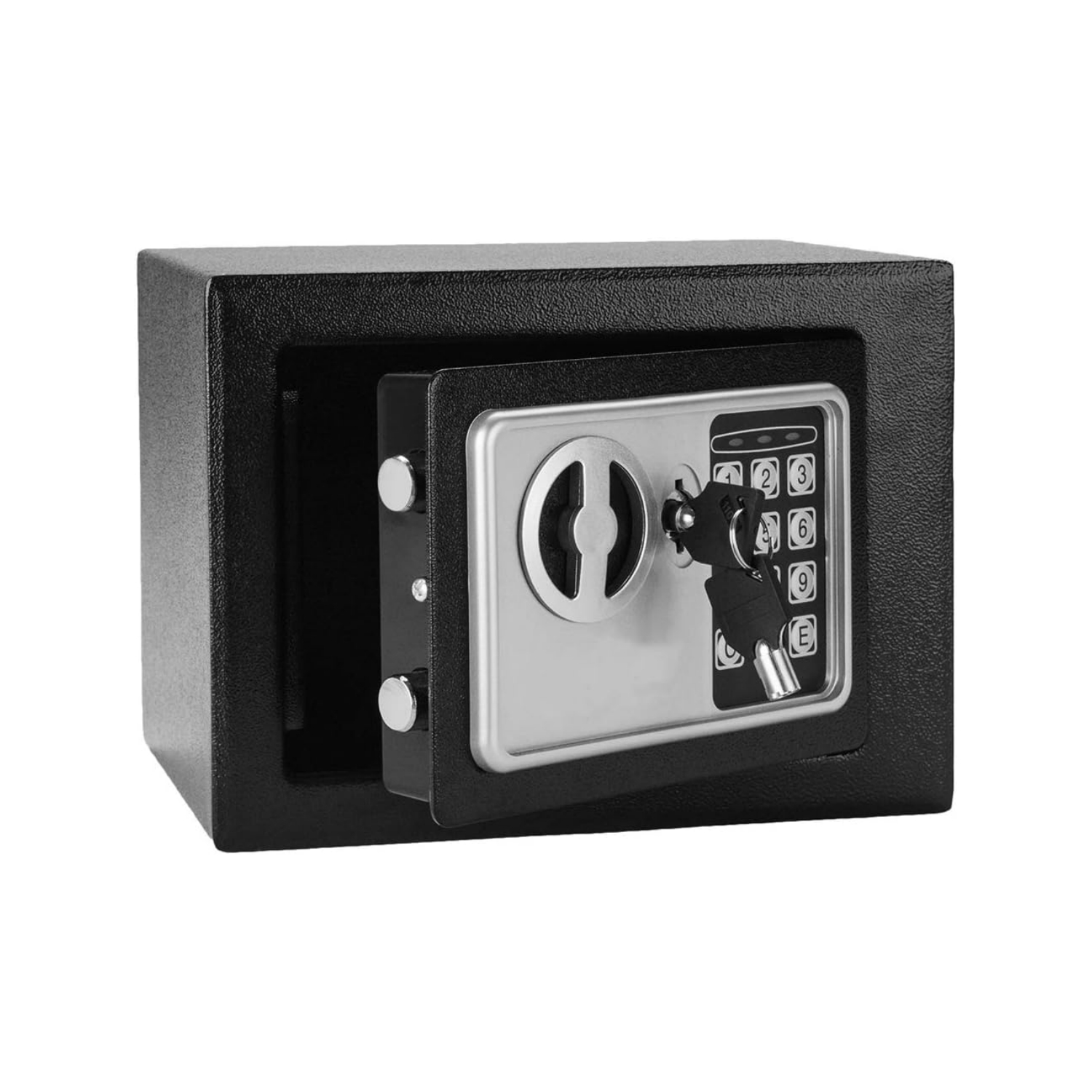 Home Security Key Box - ตู้เซฟนิรภัยสีดำแบบกุญแจและระบบล็อคอิเล็กทรอนิกส์ - ตู้เซฟดิจิทัลสำหรับบ้าน สำนักงาน โรงแรม ธุรกิจ