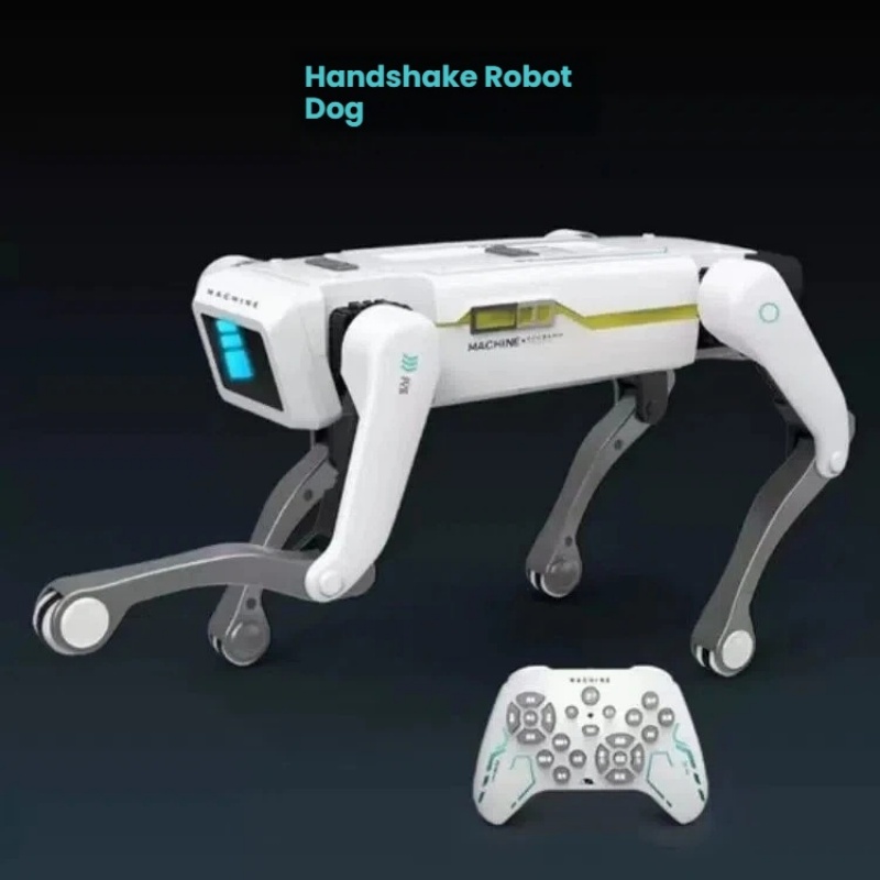 Home Security Robot Dog - หุ่นยนต์สุนัขบังคับวิทยุพร้อมคลิปจับมือ AI ปัญญาประดิษฐ์ ระบบคู่ โปรแกรมผ่านแอพ ของเล่นหุ่นยนต์แสดงท่าพิเศษ