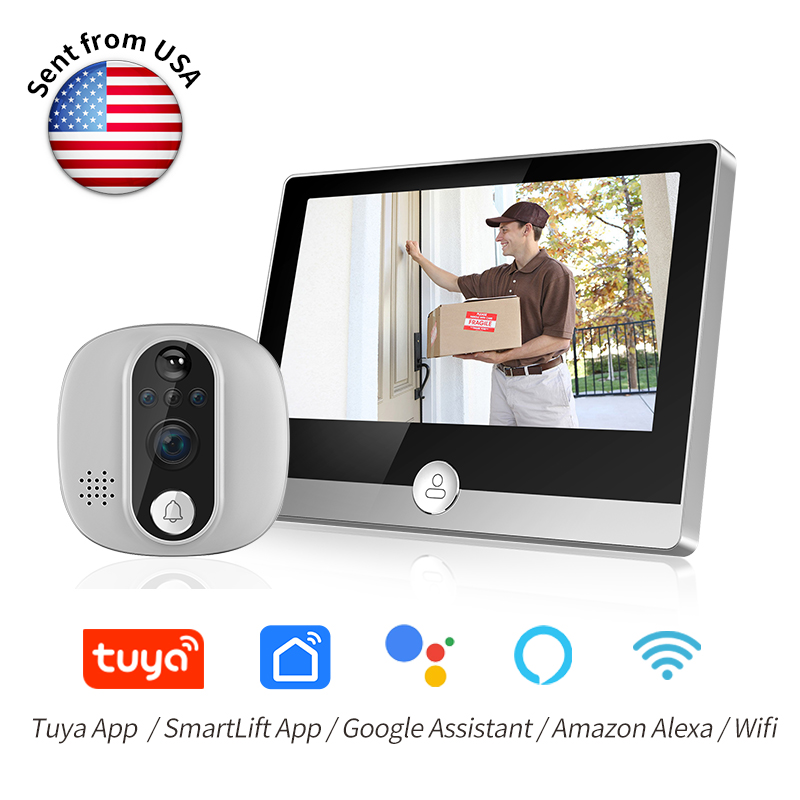 Peephole Camera Viewer - กล้องออดอัจฉริยะ KAK Wifi พร้อมจอภาพ 4.3 นิ้ว