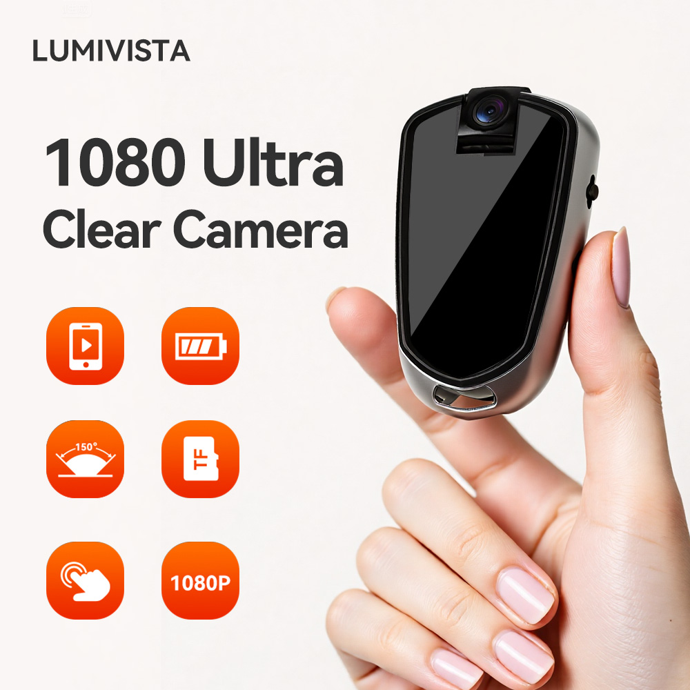 Hidden Camera Clock - กล้องรักษาความปลอดภัยขนาดเล็ก 1080P HD - ดีไซน์กะทัดรัดพกพาสะดวกสำหรับการเฝ้าระวังภายในบ้าน ความปลอดภัยในรถยนต์