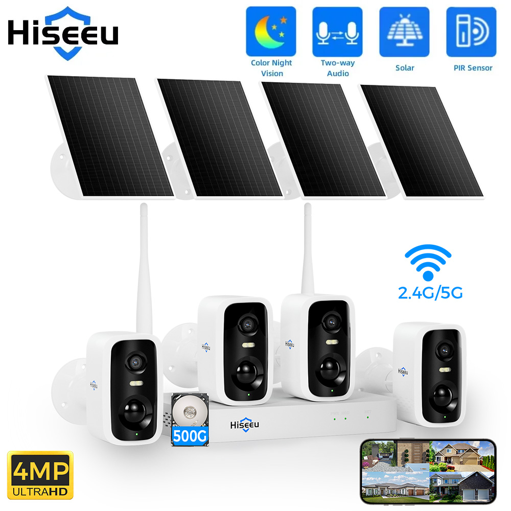 Nvr Kit 8 Channel - ชุดกล้องวงจรปิด Hiseeu 10CH NVR 4MP WiFi