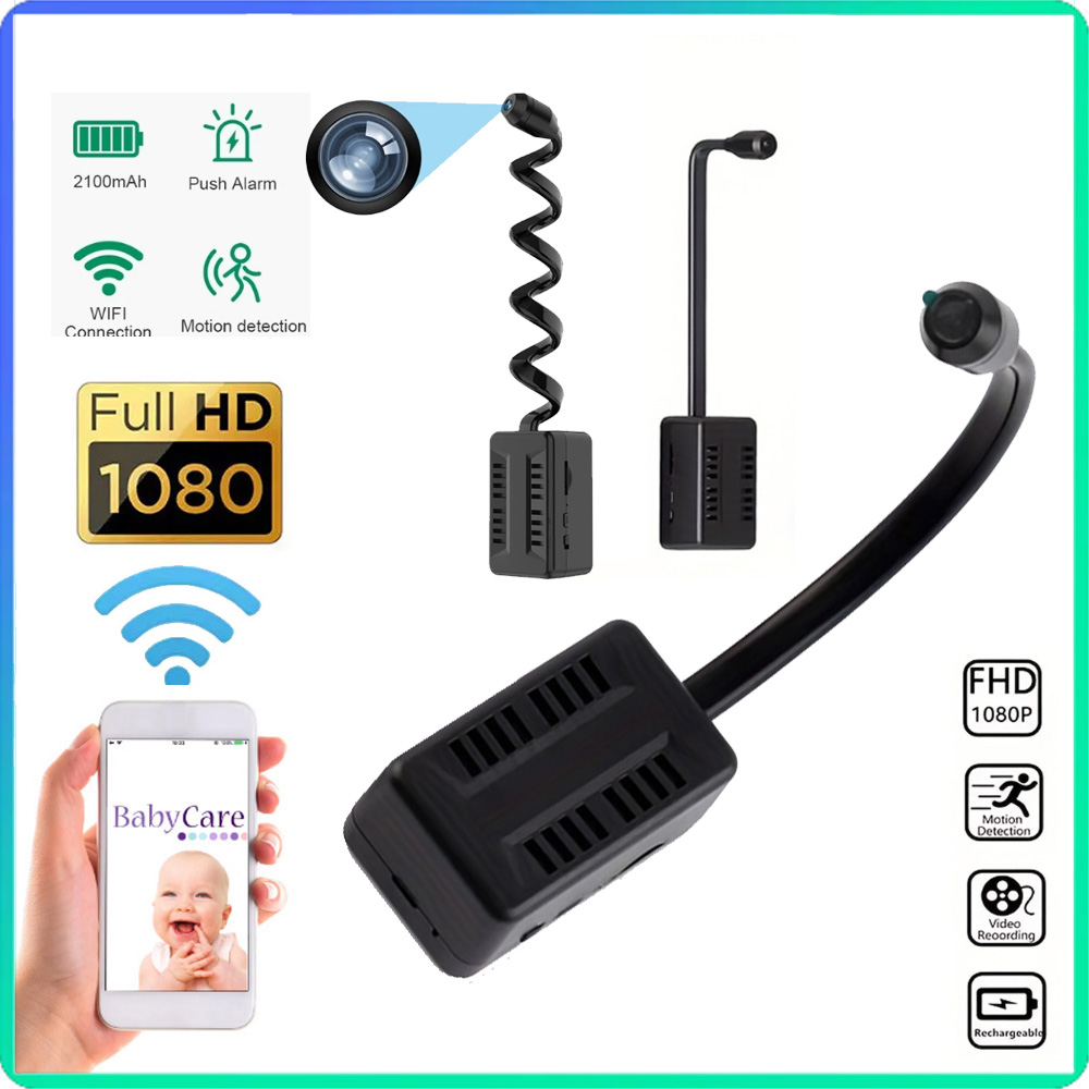 Home Security Hidden Cameras - 1080P DIY Mini WiFi กล้อง 32GB