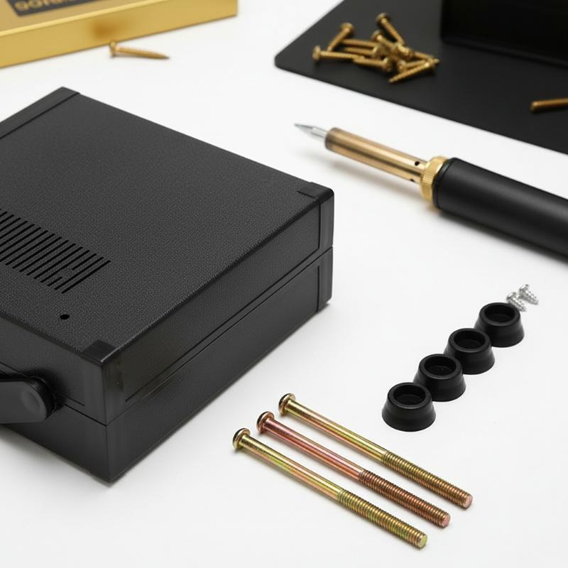 Home Security Project - กล่องพลาสติกกันน้ำ 200x175x70 มม. กล่องสีดำสำหรับโมดูลอิเล็กทรอนิกส์ โครงการ DIY