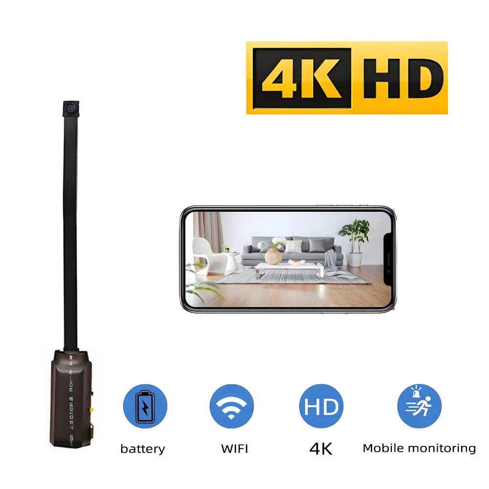 Hidden Camera Clock - กล้อง WiFi ขนาดเล็ก 4K HD รุ่นอัปเกรด