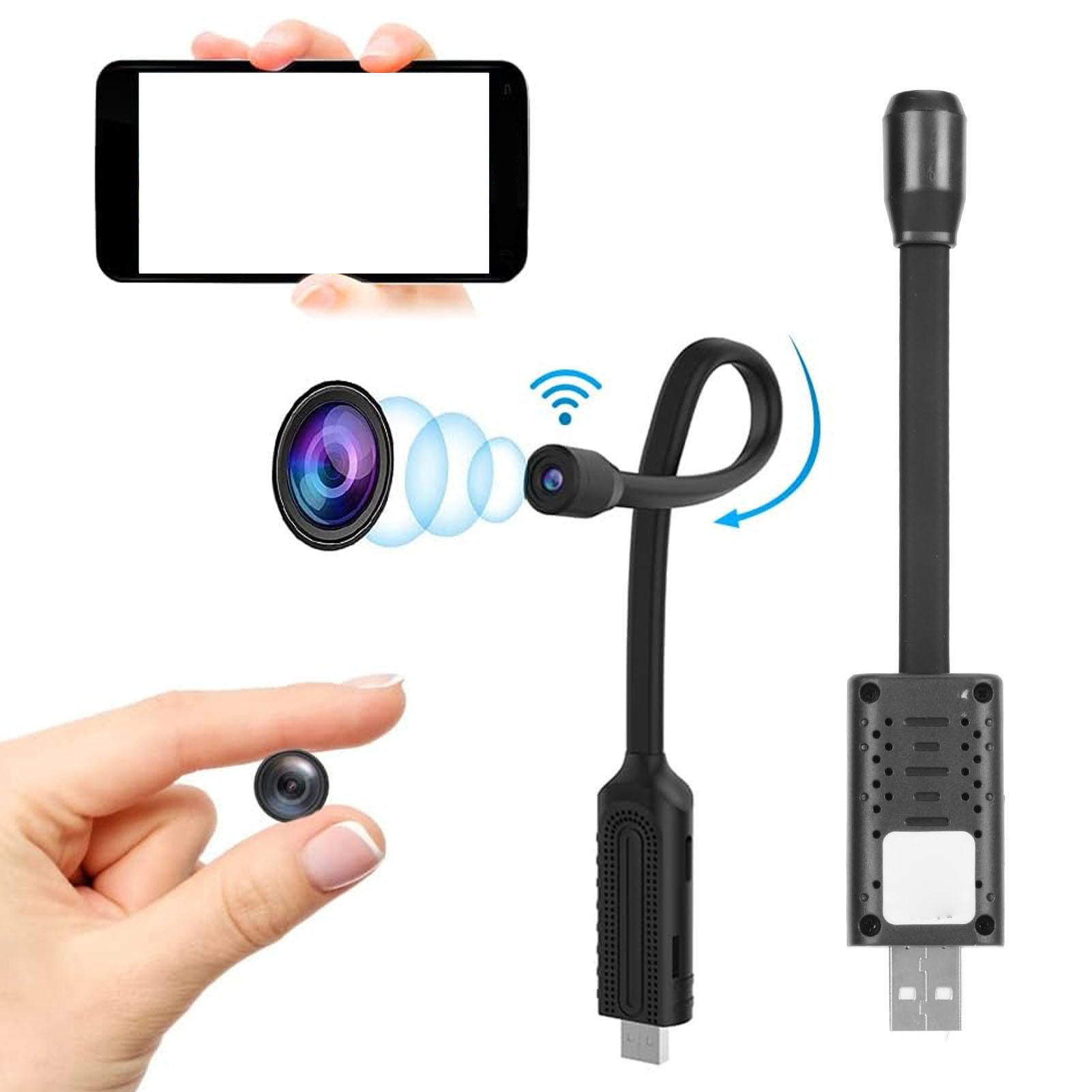 ขนาดเล็กสำหรับกล้องไร้สาย Wi-F - Home Security Hidden Cameras บทวิจารณ์และราคา
