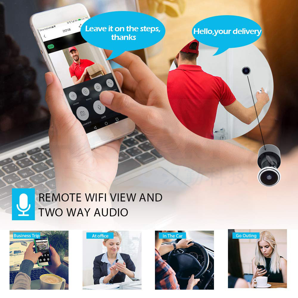 5MP Door Eye IP POE กล้องมินิต - Peephole Camera Viewer บทวิจารณ์และราคา