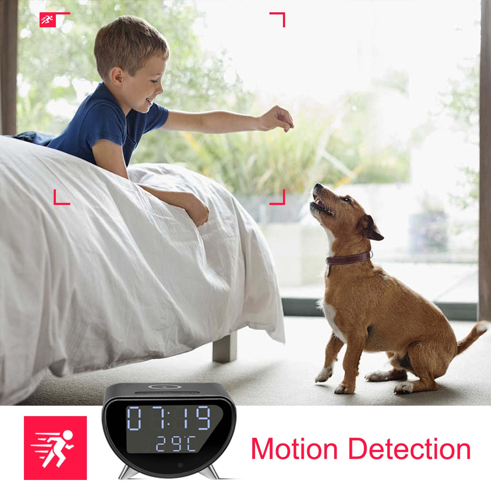 กล้องนาฬิกา WiFi พร้อมเครื่องช - Hidden Camera Clock บทวิจารณ์และราคา