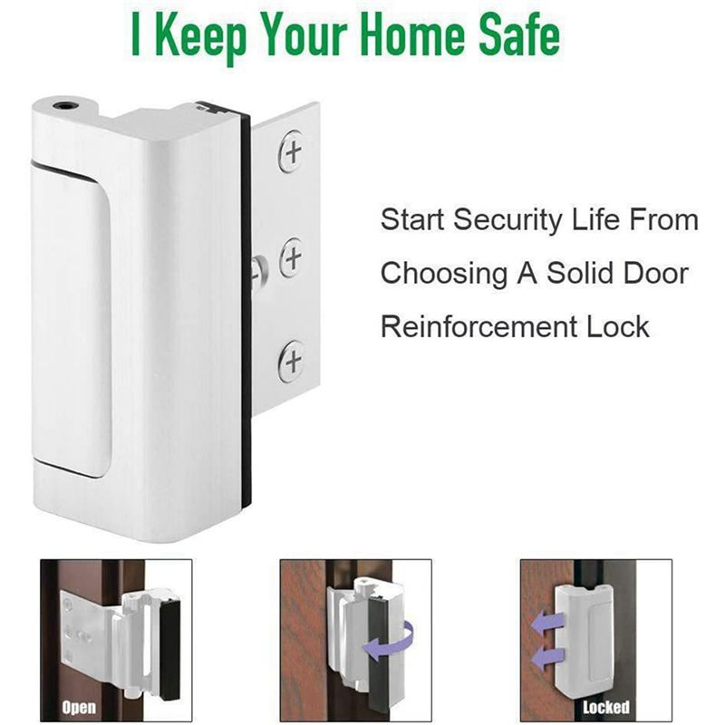 2X ล็อคประตูรักษาความปลอดภัยภา - Home Security Door Reinforcement Lock บทวิจารณ์และราคา