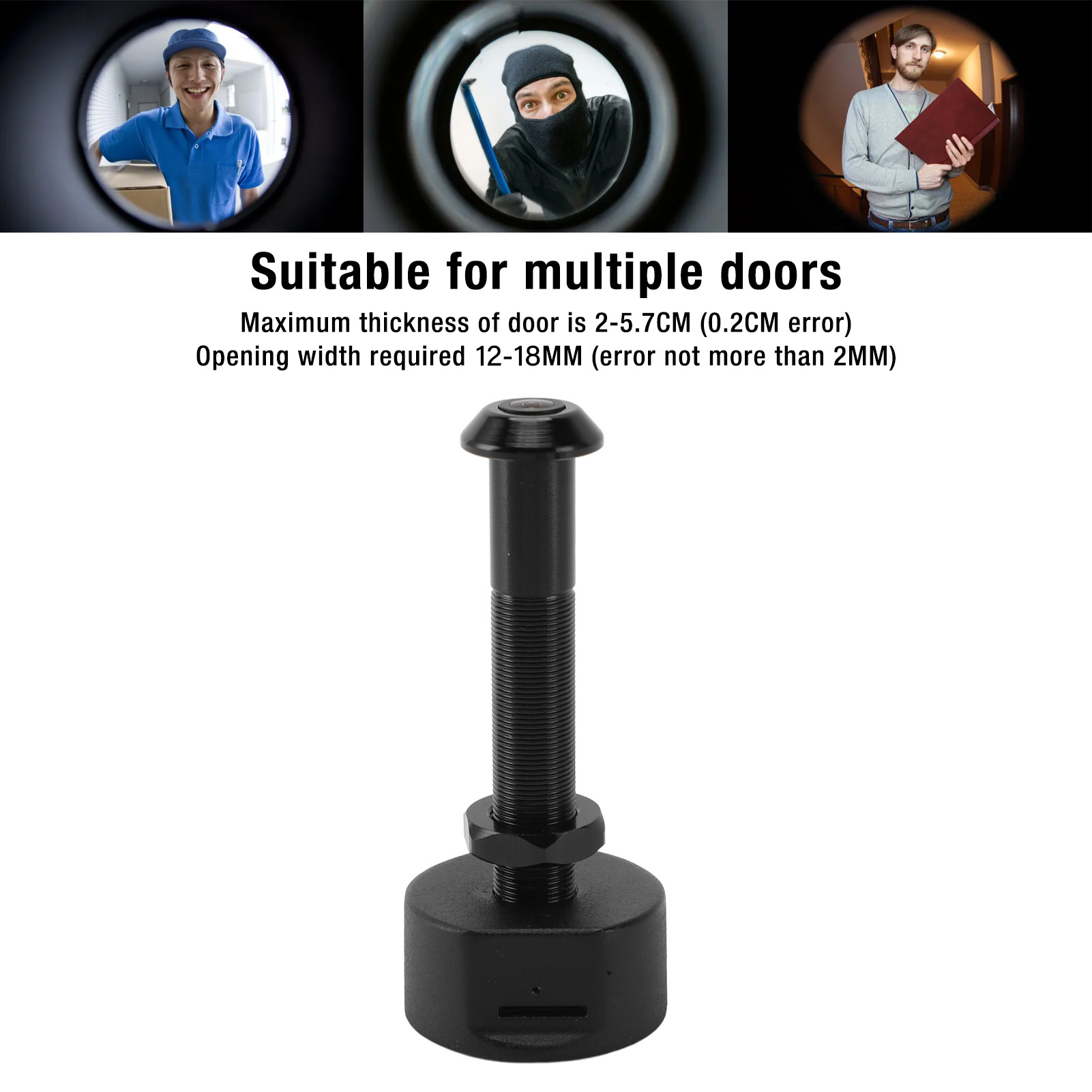 กล้องส่องตาแมวอัจฉริยะ 1080P พ - Peephole Camera Viewer บทวิจารณ์และราคา