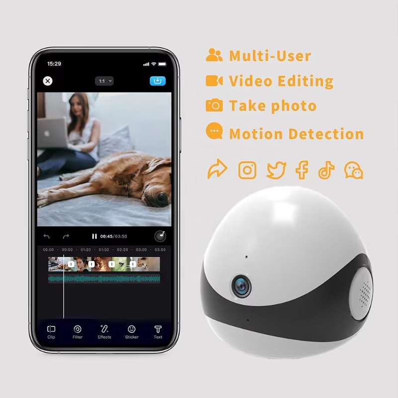 กล้องหุ่นยนต์สัตว์เลี้ยงไร้สาย - Home Security Robot Dog บทวิจารณ์และราคา
