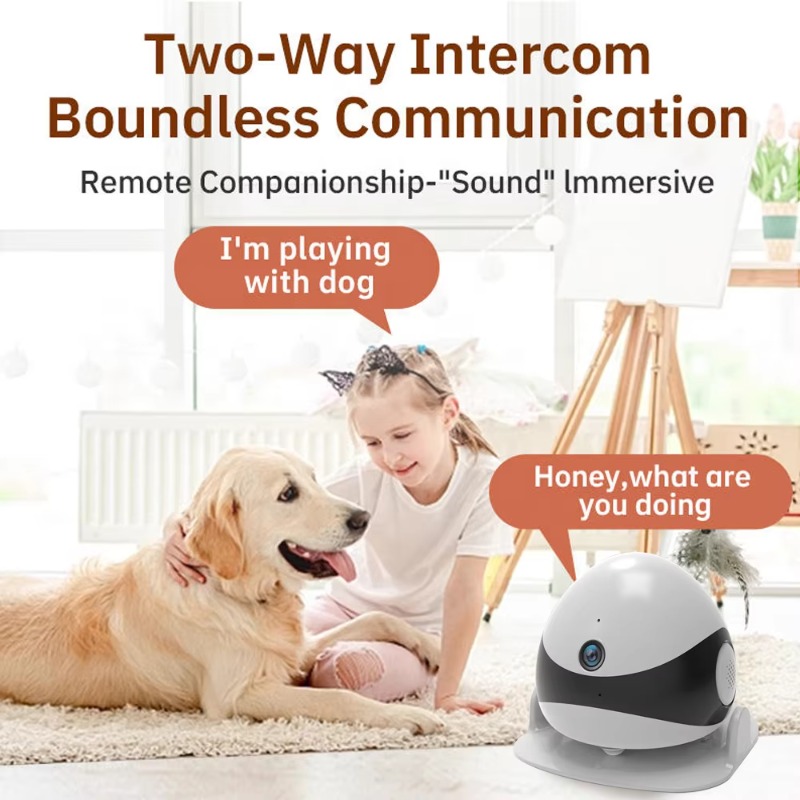 กล้องหุ่นยนต์สัตว์เลี้ยงไร้สาย - Home Security Robot Dog บทวิจารณ์และราคา