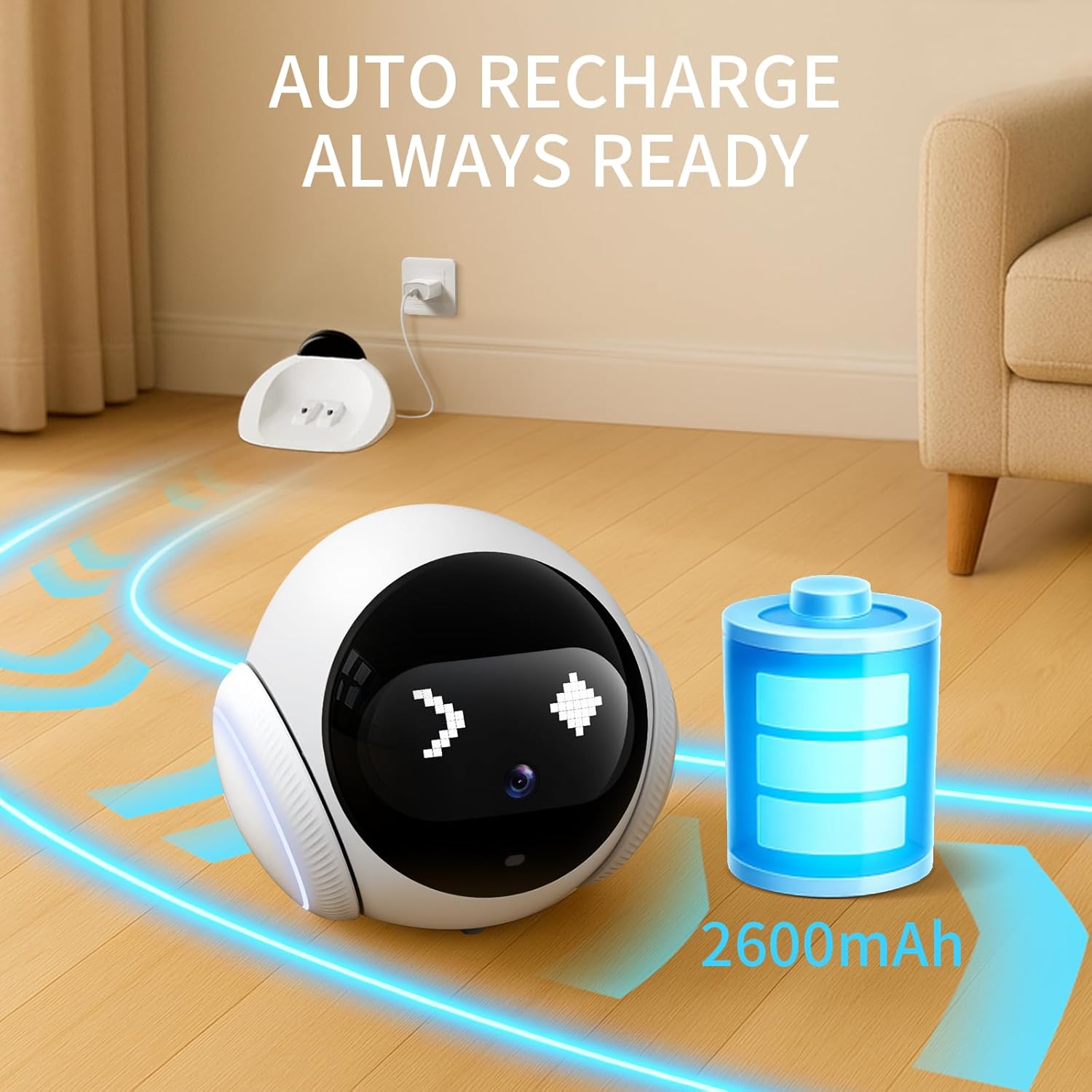 กล้องสัตว์เลี้ยงแบบเคลื่อนย้าย - Home Security Robot Dog บทวิจารณ์และราคา