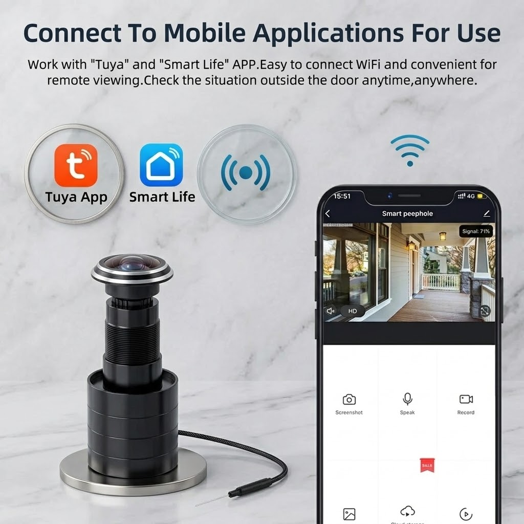 กล้องวงจรปิดแบบมองผ่านช่องประต - Peephole Camera Viewer บทวิจารณ์และราคา