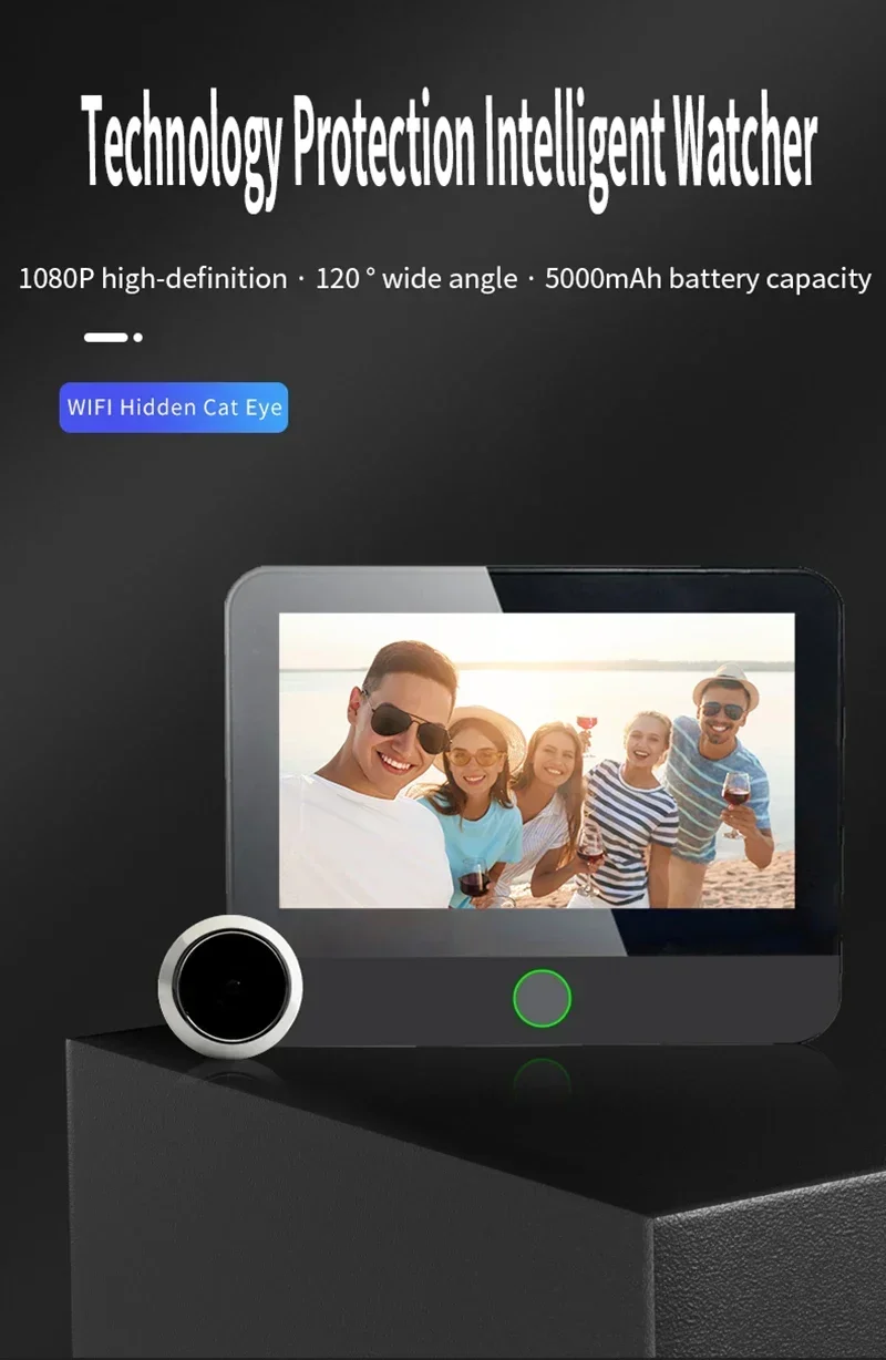 ใหม่ WiFi สมาร์ทประตู Bell Eye - Peephole Camera Viewer บทวิจารณ์และราคา