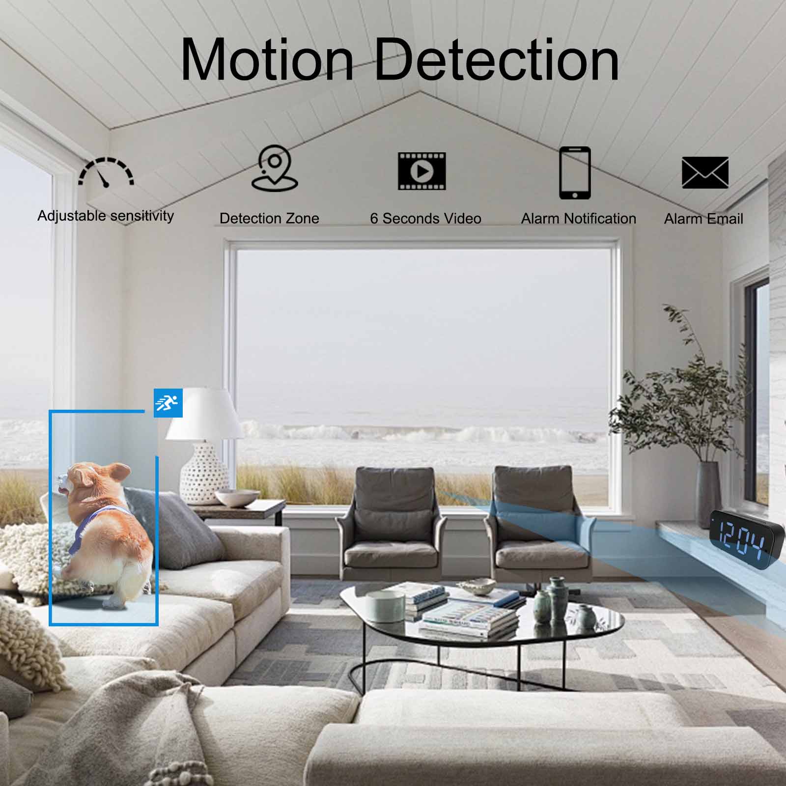 กล้องนาฬิกา Wi-Fi พร้อม 1080P  - Hidden Camera Clock บทวิจารณ์และราคา