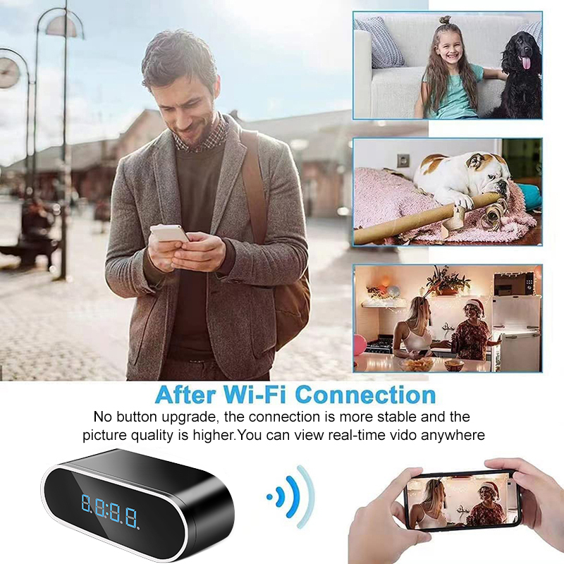 Full HD 1080P นาฬิกาปลุกมินิกล - Hidden Camera Clock บทวิจารณ์และราคา