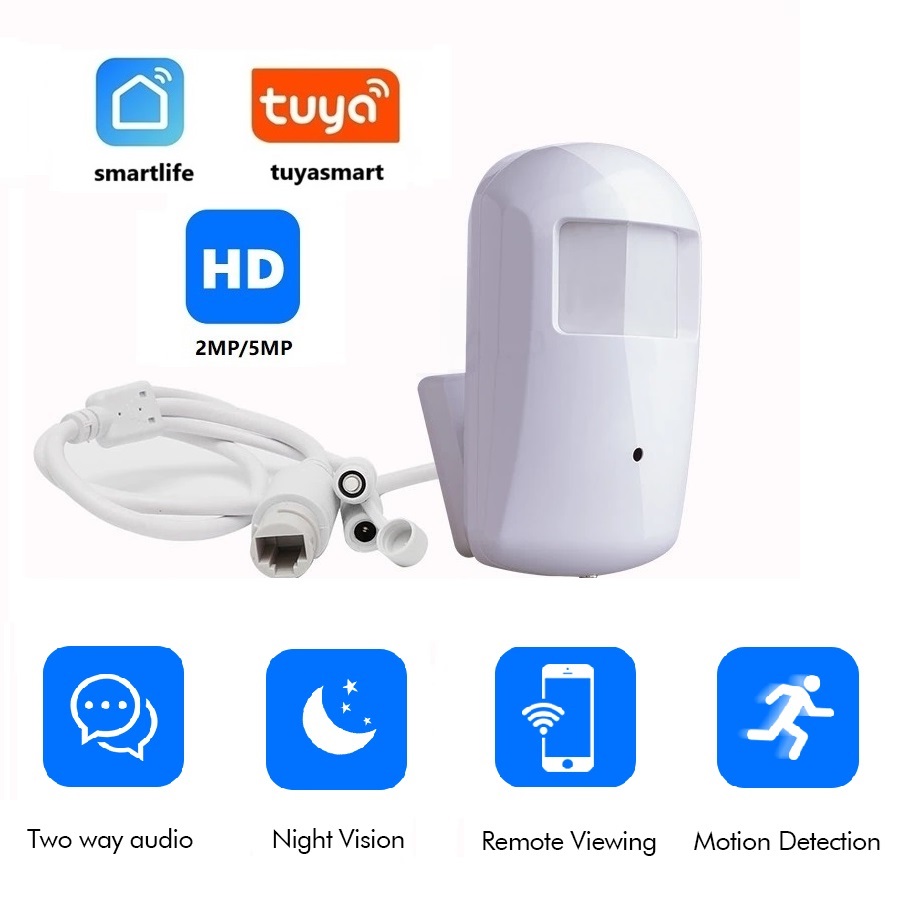 2MP 5MP Tuya Mini WiFi IP กล้อ - Hidden Camera Clock บทวิจารณ์และราคา