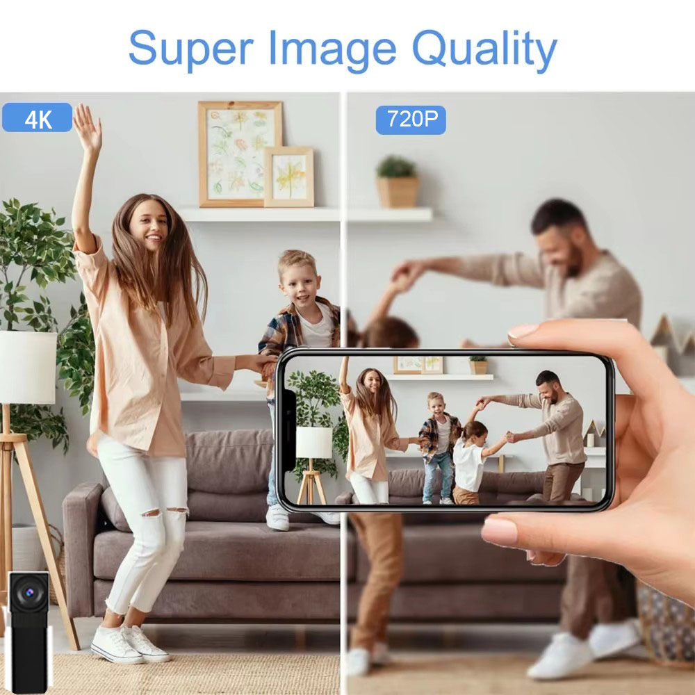 กล้อง WiFi ขนาดเล็ก 4K HD รองร - Hidden Camera Clock บทวิจารณ์และราคา