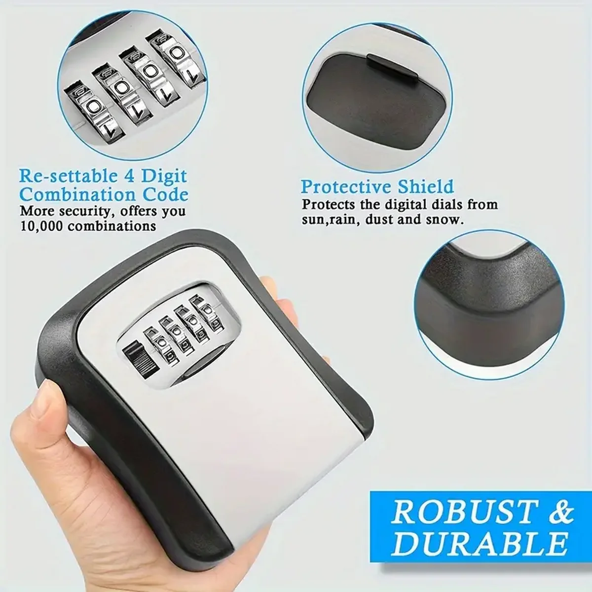 กล่องเก็บกุญแจแบบพกพา กันน้ำ พ - Home Security Key Box บทวิจารณ์และราคา