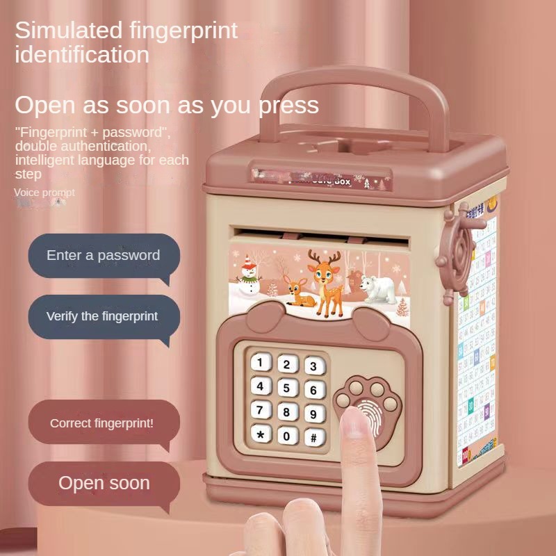 กล่องเงินลายนิ้วมือ Piggy Bank - Home Security Safe บทวิจารณ์และราคา