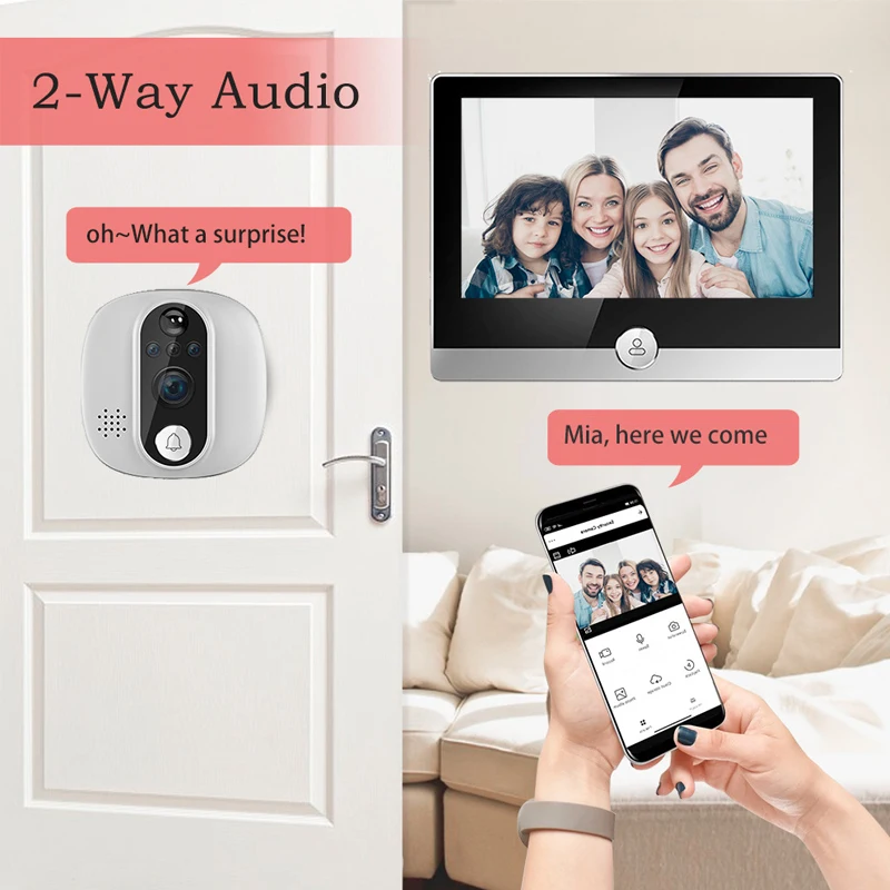 Tuya Video Doorbell 1080P WiFi - Peephole Camera Viewer บทวิจารณ์และราคา