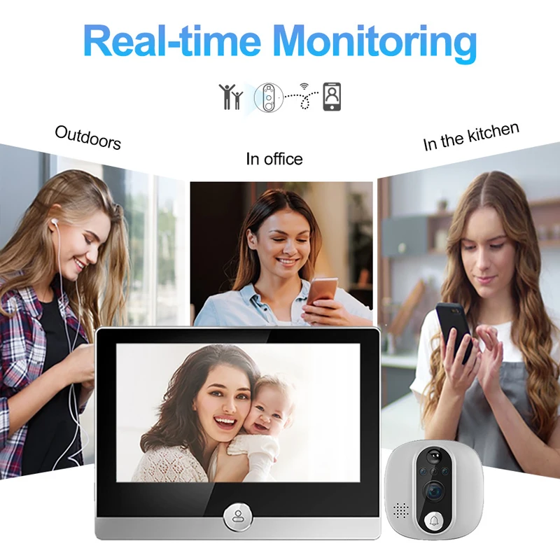 Tuya Video Doorbell 1080P WiFi - Peephole Camera Viewer บทวิจารณ์และราคา