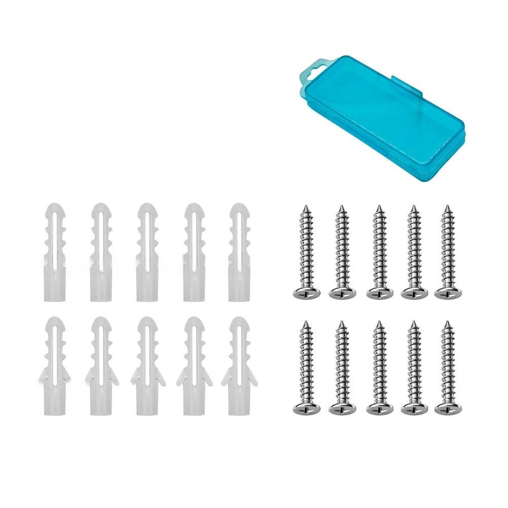 ชุดยึดผนังแบบสกรูพลาสติก 20 ชิ - Home Security Project บทวิจารณ์และราคา
