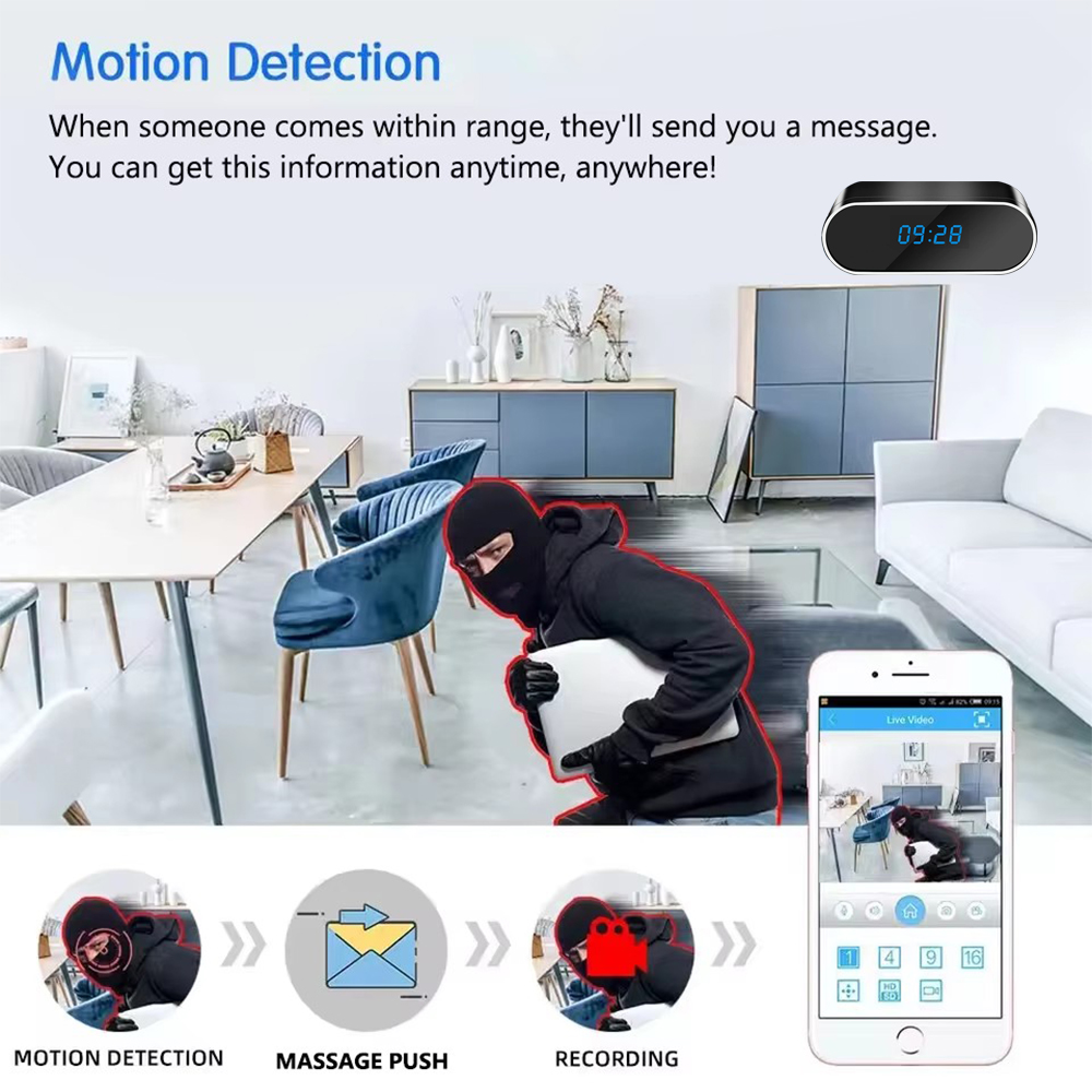 กล้องนาฬิกาขนาดเล็ก 4KHD รุ่นใ - Hidden Camera Clock บทวิจารณ์และราคา