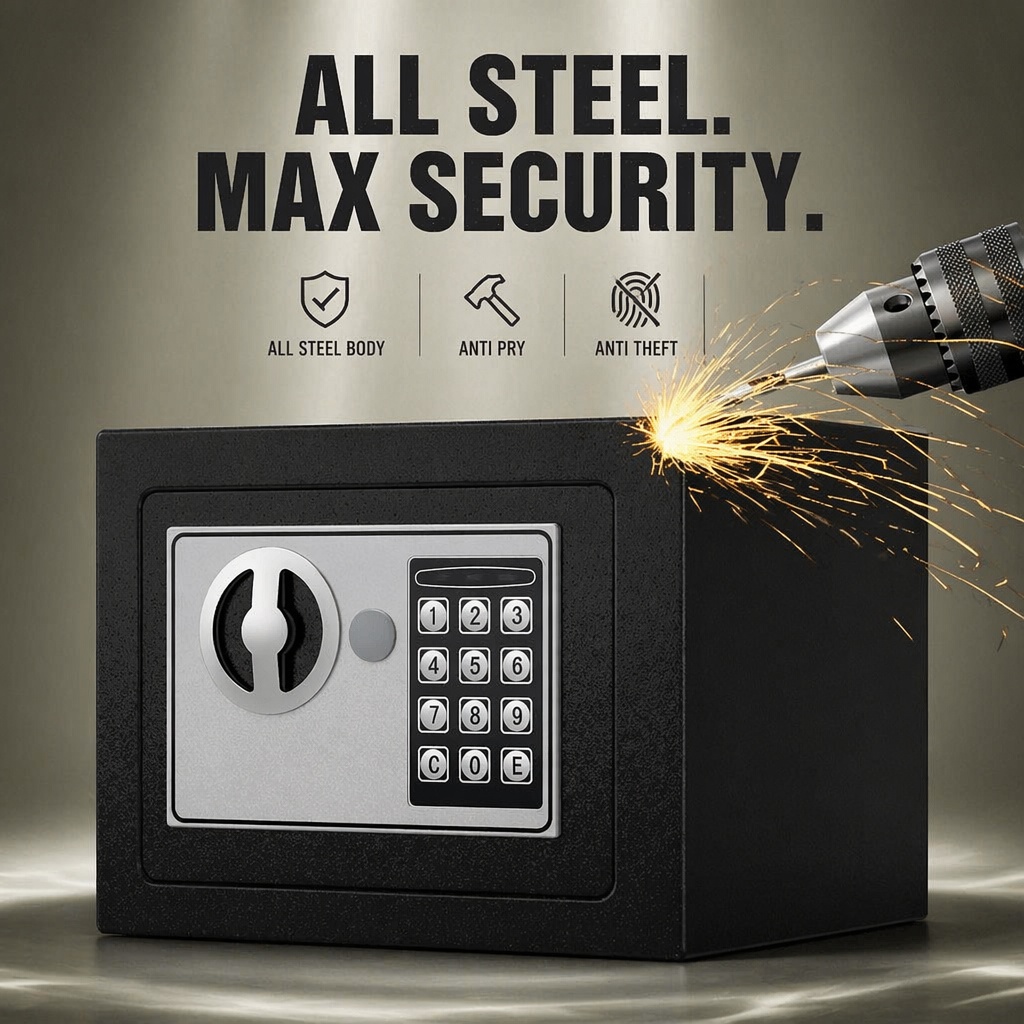ตู้เซฟเหล็กดิจิตอลพร้อมแป้นกดอ - Home Security Key Box บทวิจารณ์และราคา