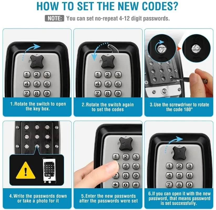 รหัสผ่านกล่องล็อคกุญแจกันน้ําต - Home Security Key Box บทวิจารณ์และราคา
