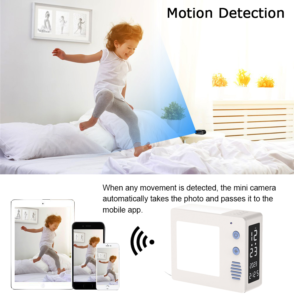 กล้องขนาดเล็ก 1080P HD4K WiFi  - Hidden Camera Clock บทวิจารณ์และราคา