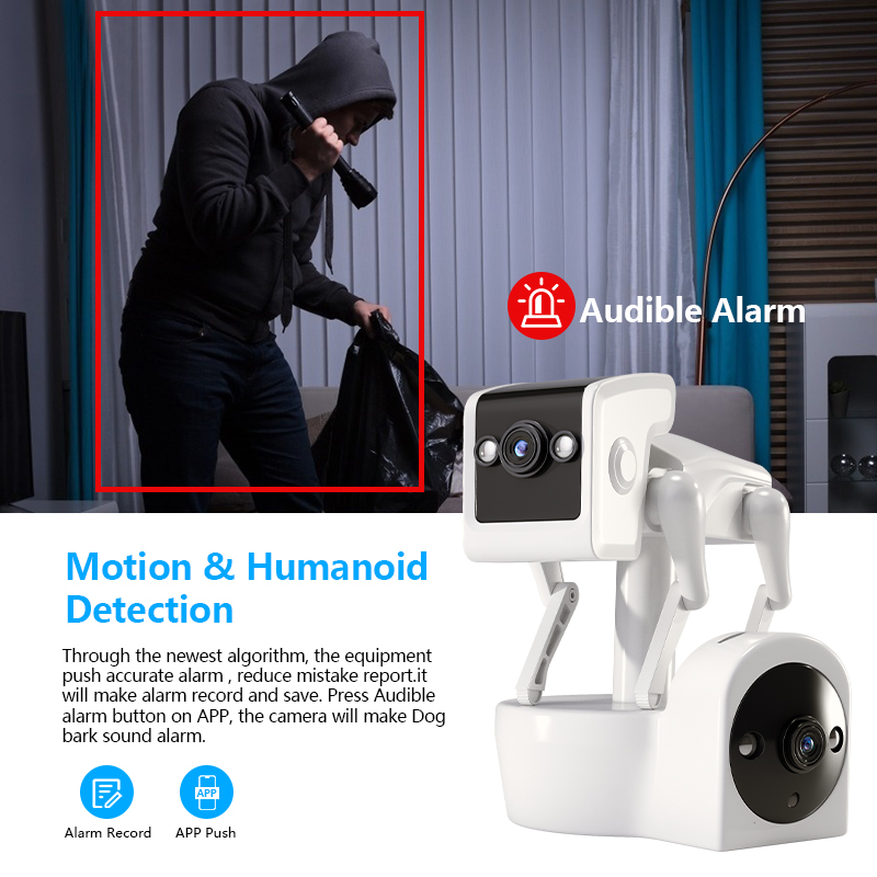 1080P 5G Dual เลนส์หุ่นยนต์สุน - Home Security Robot Dog บทวิจารณ์และราคา