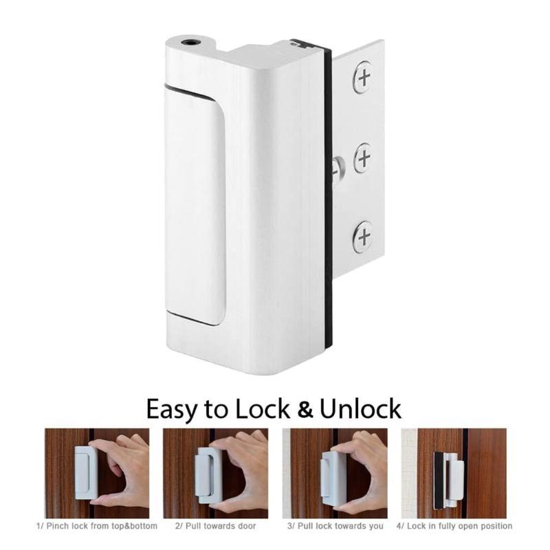 652F Home Security ประตูเสริมล - Home Security Door Reinforcement Lock บทวิจารณ์และราคา
