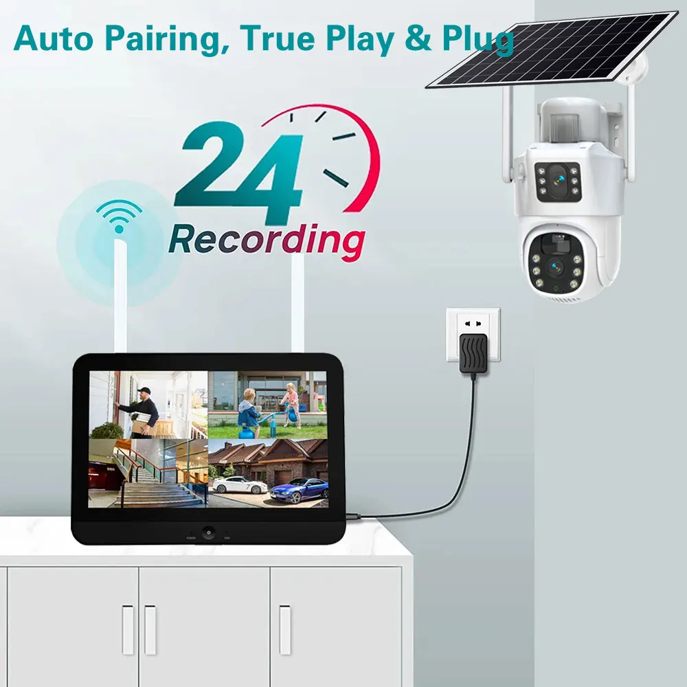 10CH ไร้สายระบบ8MP NVR 4K เลนส - Nvr Kit 8 Channel บทวิจารณ์และราคา