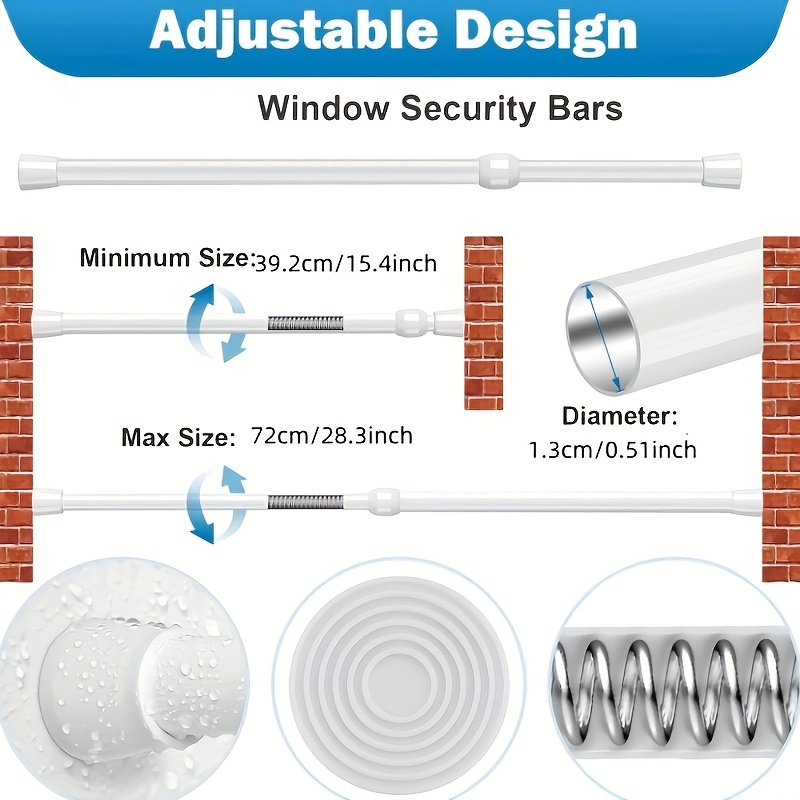 บาร์นิรภัยแบบปรับได้ ทำจากโลหะ - Home Security Door Reinforcement Lock บทวิจารณ์และราคา