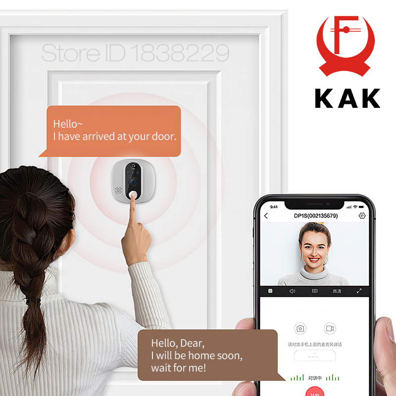กล้องออดอัจฉริยะ KAK Wifi พร้อ - Peephole Camera Viewer บทวิจารณ์และราคา