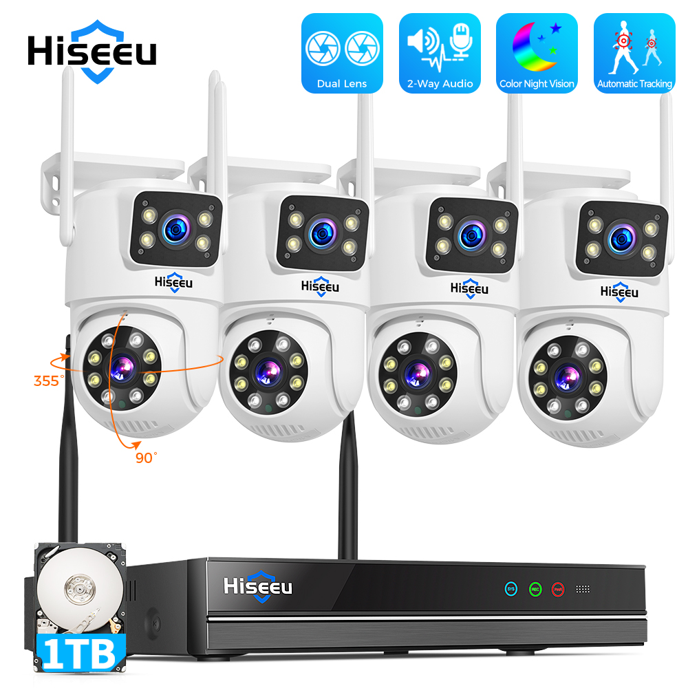 ชุดกล้องวงจรปิด Hiseeu 6MP WiF - Nvr Kit 8 Channel บทวิจารณ์และราคา
