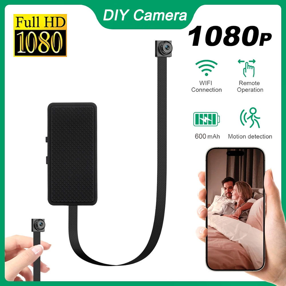 กล้องขนาดเล็ก 1080P HD DIY WiF - Home Security Hidden Cameras บทวิจารณ์และราคา