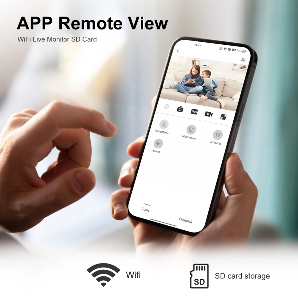 กล้องขนาดเล็ก 1080P HD DIY WiF - Home Security Hidden Cameras บทวิจารณ์และราคา